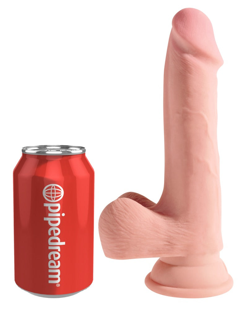KING COCK PLUS - 7.5" TRIPLE DENSITY COCK WITH BALLS