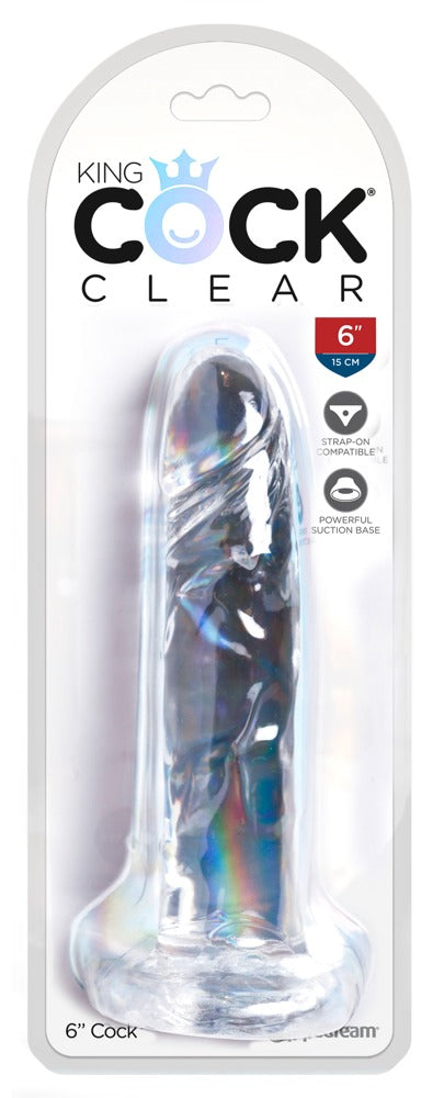 KING COCK CLEAR - COCK CLEAR 6"