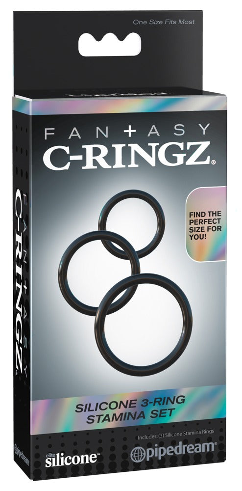FANTASY C-RINGZ - SILICONE 3-RING STAMINA SET