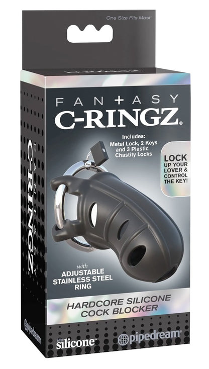 FANTASY C-RINGZ - HARDCORE SILICONE COCK BLOCKER