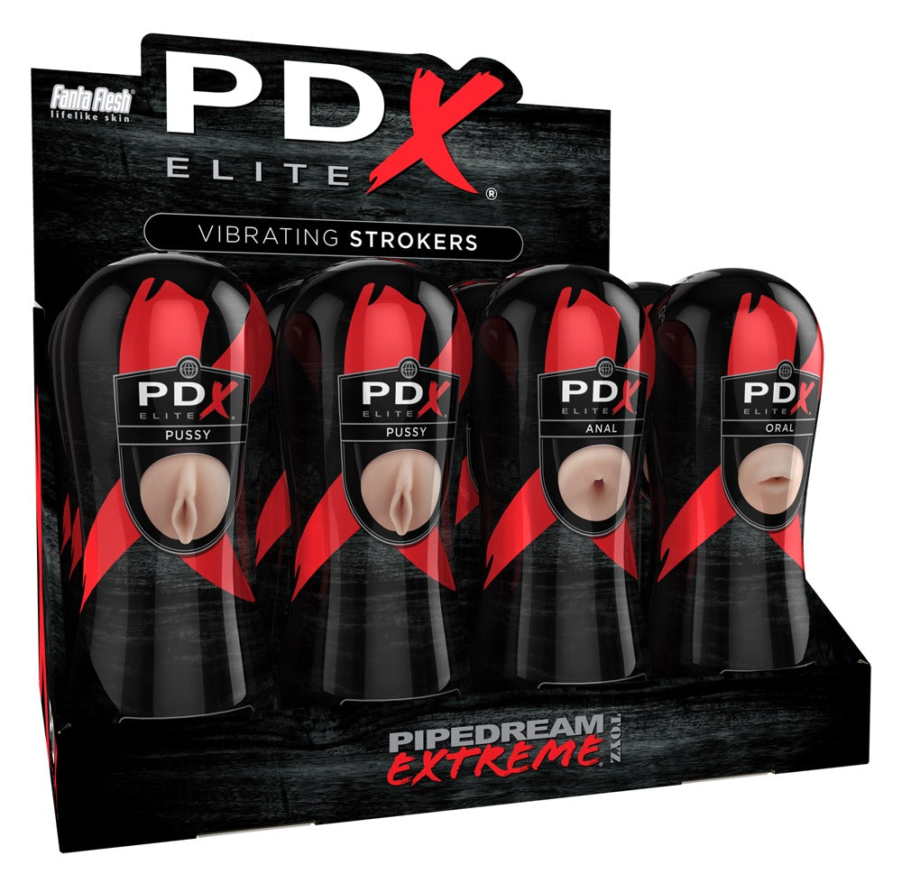 PDX ELITE - VIBRATING STROKER DISPLAY