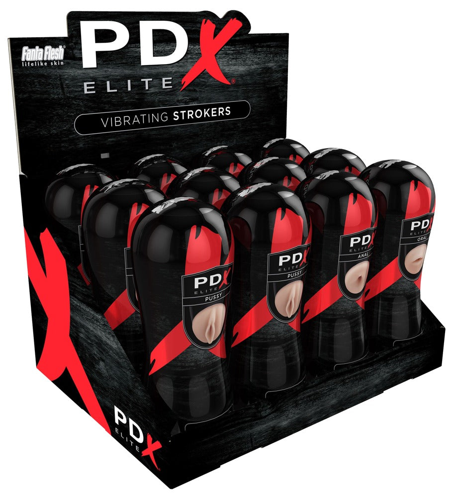 PDX ELITE - VIBRATING STROKER DISPLAY