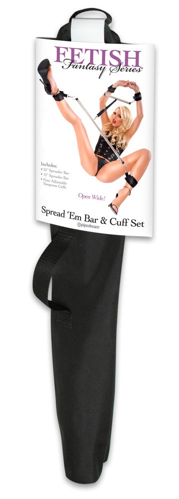FETISH FANTASY SERIES - SPREAD’EM BAR AND CUFF SET