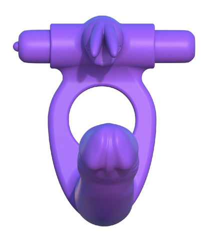 FANTASY C-RINGZ - SILICONE DOUBLE PENETRATOR RABBIT