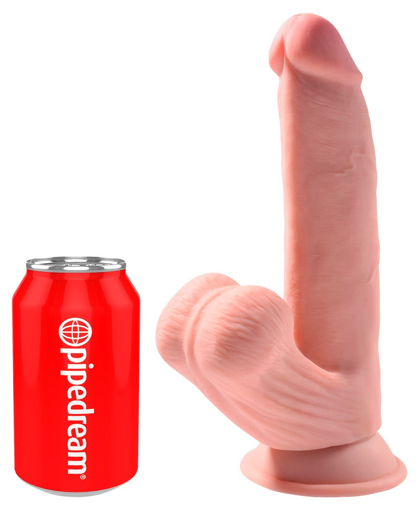 KING COCK PLUS - TRIPLE DENSITY COCK WITH SWINGING BALLS