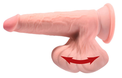 KING COCK PLUS - TRIPLE DENSITY COCK WITH SWINGING BALLS