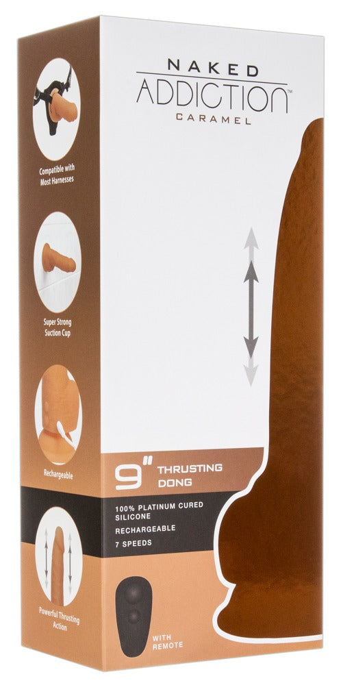 NAKED ADDICTION - 9" THRUSTING DONG