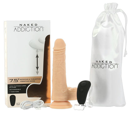 NAKED ADDICTION - 7.5 ROTATING & THRUSTING VIBRATING DONG