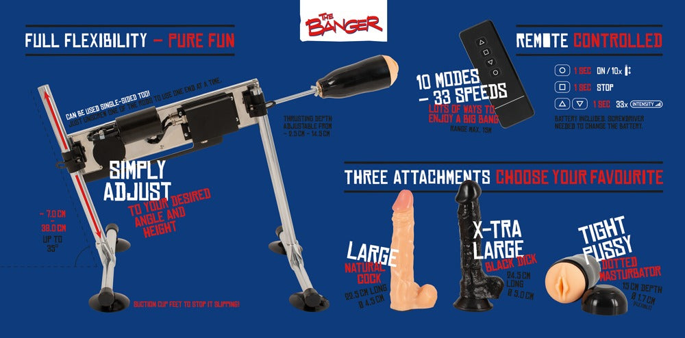THE BANGER - DOUBLE-SIDED FUCKING MACHINE