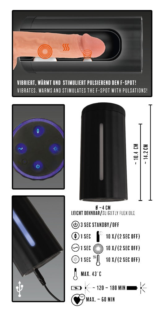 REBEL - BLOW JOB MASTURBATOR WITH 3 FUNCTIONS