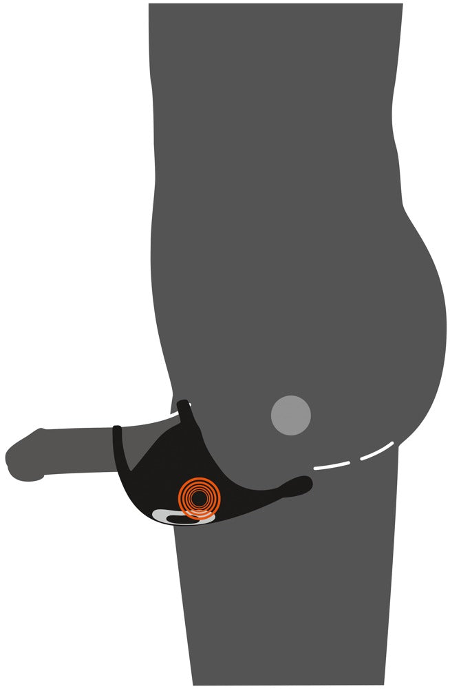 REBEL - COCK RING WITH RC BALL MASSAGER