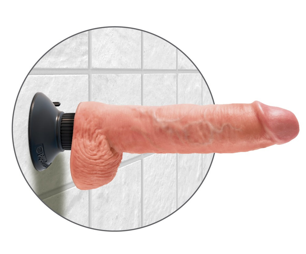 KING COCK - 10" VIBRATING COCK WITH BALLS