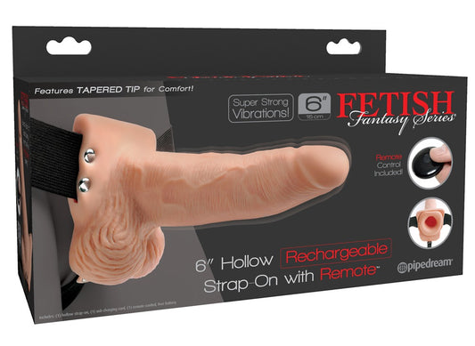 FETISH FANTASY SERIES - 6 INCH RC STRAP-ON