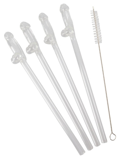 GLASS DRINKING STRAW WILLY