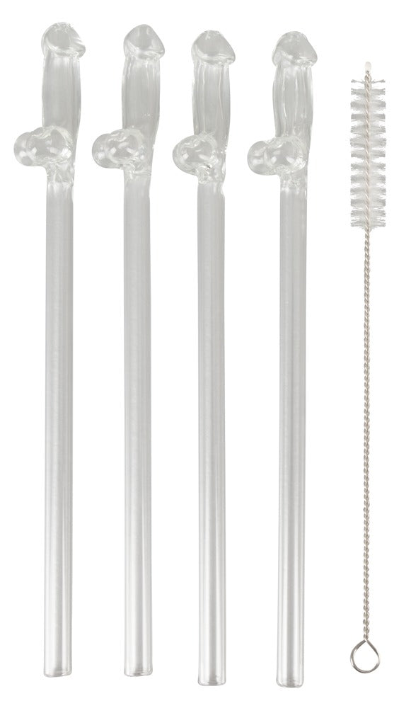 GLASS DRINKING STRAW WILLY