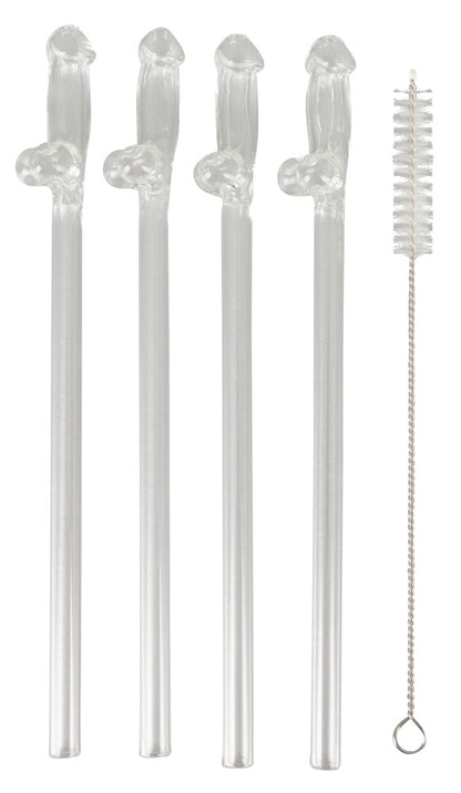 GLASS DRINKING STRAW WILLY