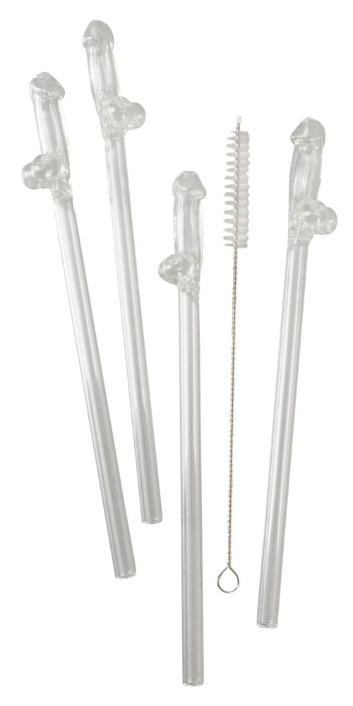 GLASS DRINKING STRAW WILLY