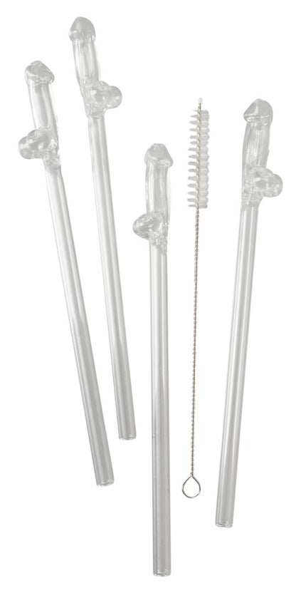 GLASS DRINKING STRAW WILLY
