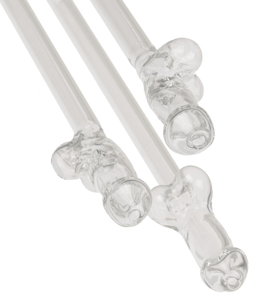 GLASS DRINKING STRAW WILLY