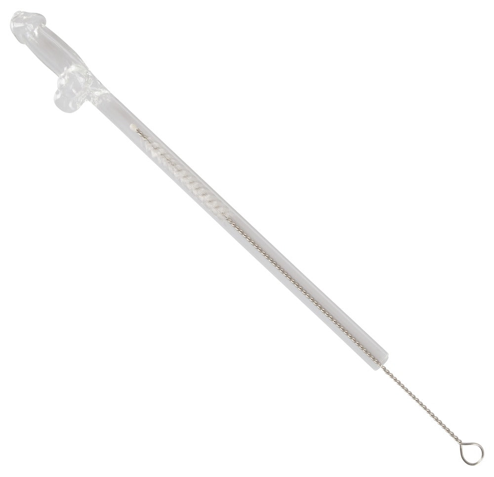 GLASS DRINKING STRAW WILLY