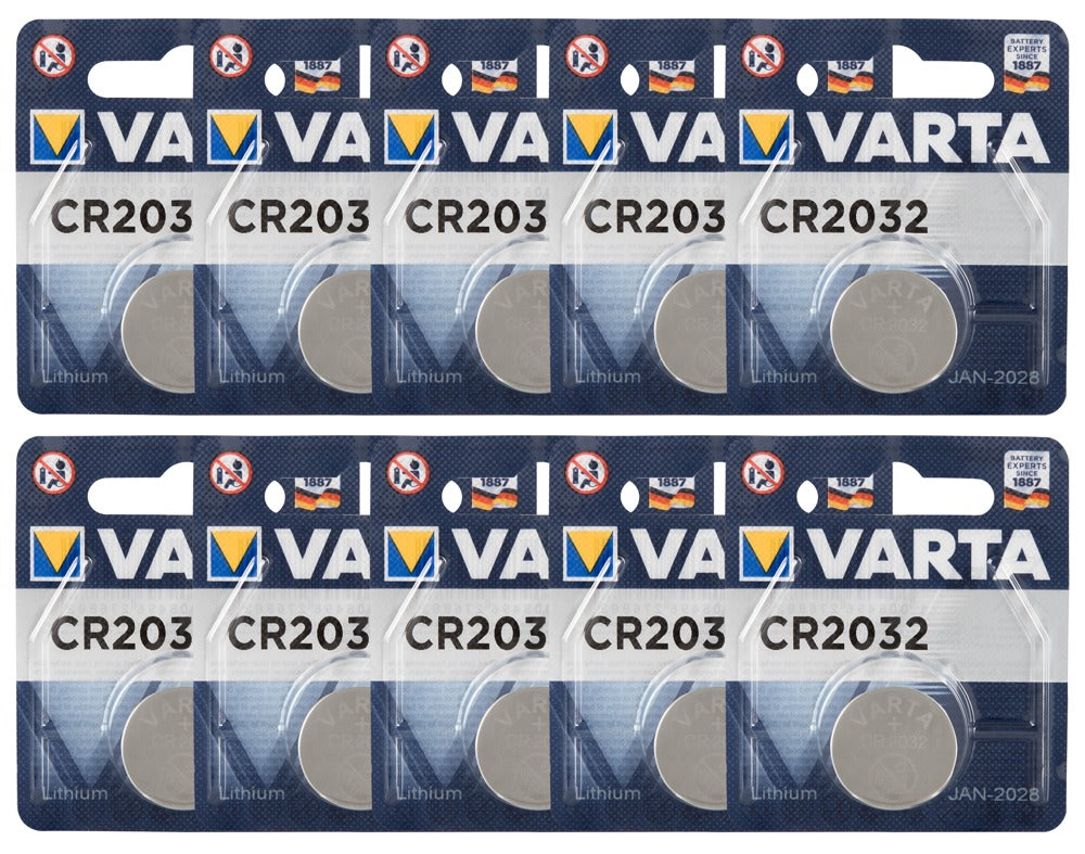 VARTA - 10 X 1 BATTERY CR2032