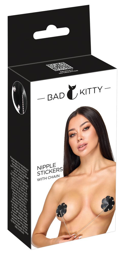 BAD KITTY - NIPPLE STICKERS WITH CHAIN