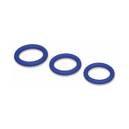 ME YOU US SIGNATURE - O CONJUNTO DE 3 ANÉIS CHUBBY AZUL