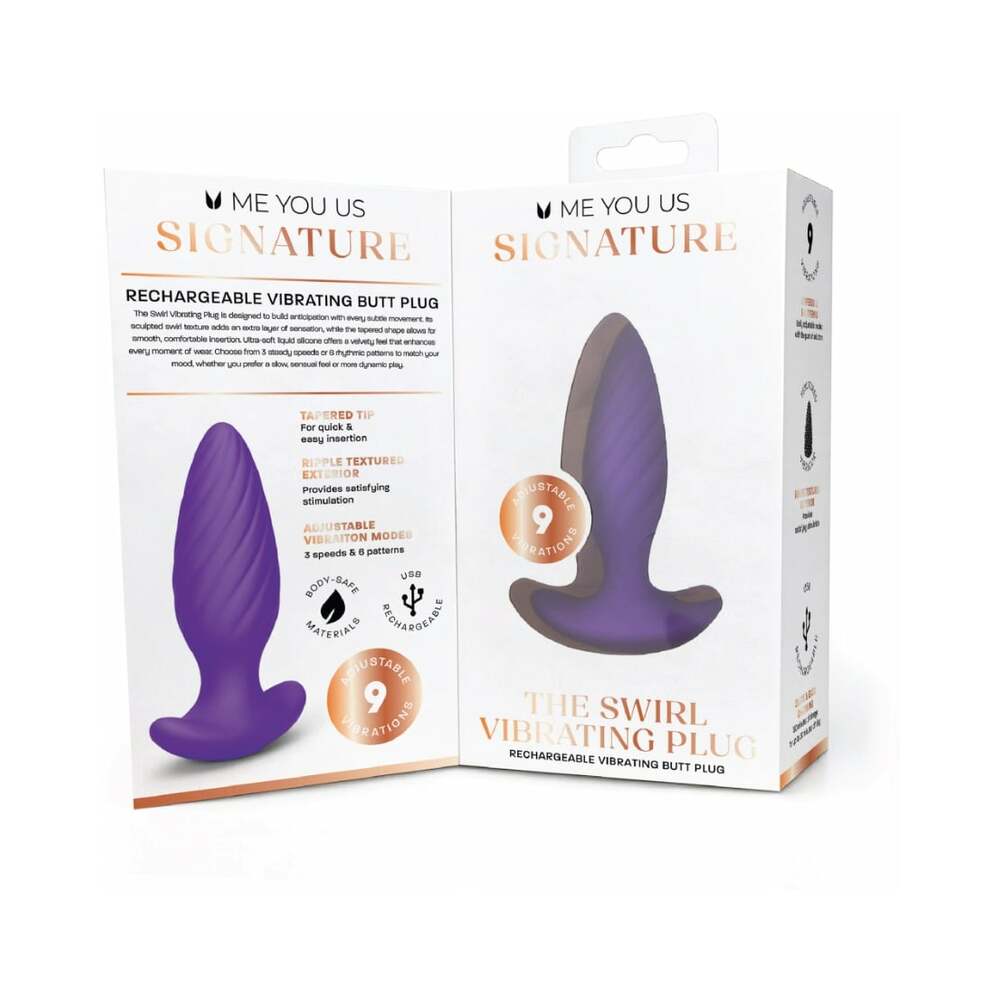 ME YOU US SIGNATURE - O SWIRL VIBRATING PLUG