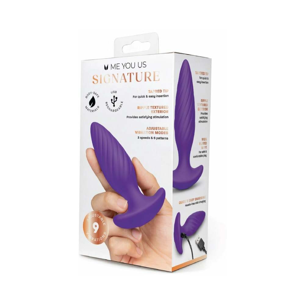 ME YOU US SIGNATURE - O SWIRL VIBRATING PLUG