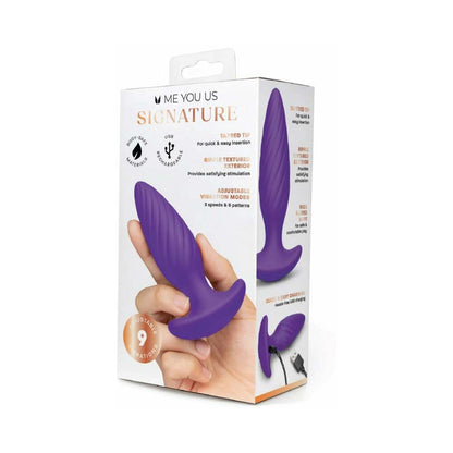 ME YOU US SIGNATURE - O SWIRL VIBRATING PLUG