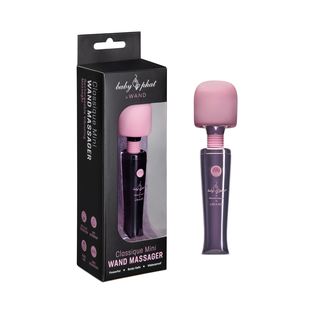 LE WAND - MASSAGUADOR VIBRATÓRIO RECARREGÁVEL BABY PHAT X LE WAND CLASSIQUE MINI DEEP PURPLE