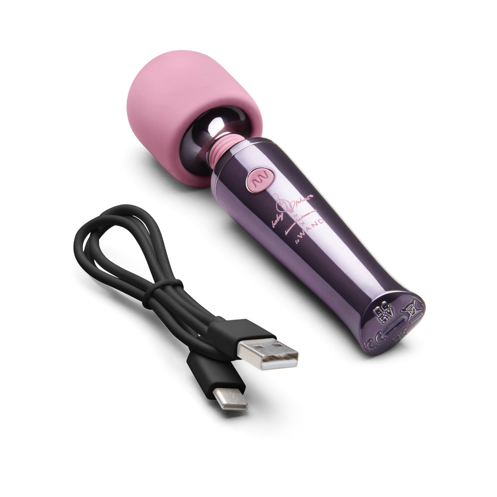 LE WAND - MASSAGUADOR VIBRATÓRIO RECARREGÁVEL BABY PHAT X LE WAND CLASSIQUE MINI DEEP PURPLE