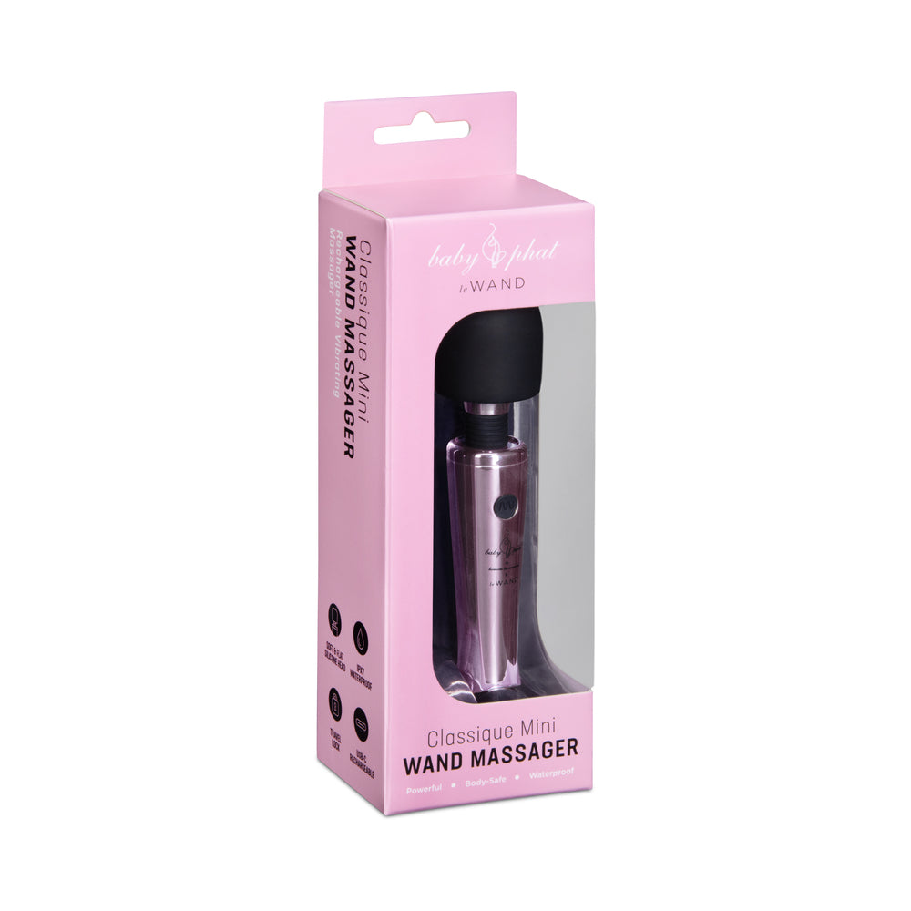 LE WAND - VIBRADOR MINI RECARREGÁVEL BABY PHAT X LE WAND CLASSIQUE COR-DE-ROSA