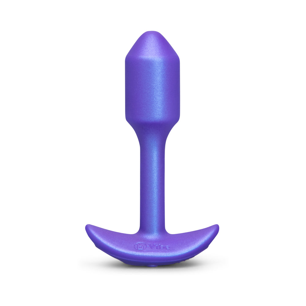 B-VIBE - SMART SNUG PLUG 1 SMALL ANAL PLUG DE SILICONE COM PESO, VIBRAÇÃO E CONTROLO POR APLICAÇÃO