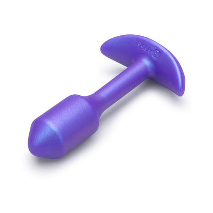 B-VIBE - SMART SNUG PLUG 1 SMALL ANAL PLUG DE SILICONE COM PESO, VIBRAÇÃO E CONTROLO POR APLICAÇÃO