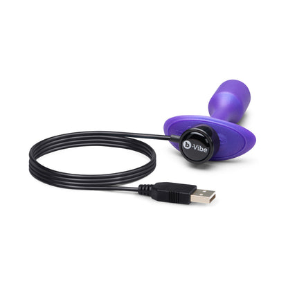 B-VIBE - SMART SNUG PLUG 1 SMALL ANAL PLUG DE SILICONE COM PESO, VIBRAÇÃO E CONTROLO POR APLICAÇÃO