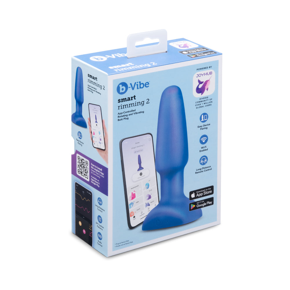 B-VIBE - SMART RIMMING 2 PLUG ANAL ROTATIVO E VIBRATÓRIO COM CONTROLO POR APLICAÇÃO