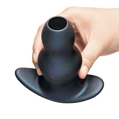 B-VIBE - CONJUNTO DE TREINO ANAL DE 3 PEÇAS TRIPLE RIPPLE HOLLOW TUNNEL PLUGS EM SILICONE