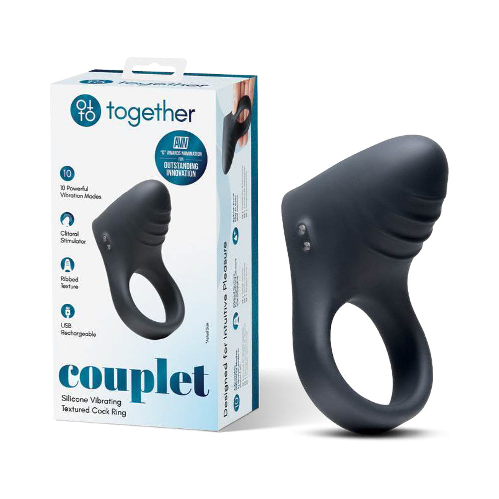 TOGETHER TOY - ANEL PENIAN VIBRATÓRIO TEXTURIZADO EM SILICONE TOGETHER COUPLET