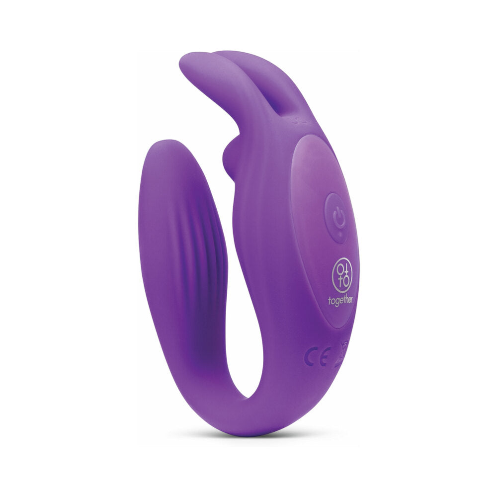 TOGETHER TOY - VIBRADOR COELHO VESTÍVEL COM TEXTURA EM SILICONE SEM COSTURAS E COM CONTROLO REMOTO