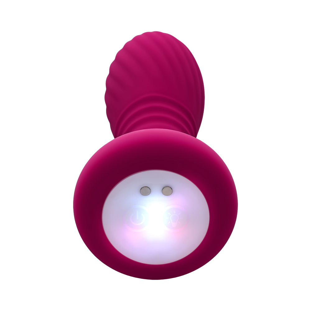 EVOLVED - PARTY PLUG SILICONE RECHARGEABLE BURGUNDY