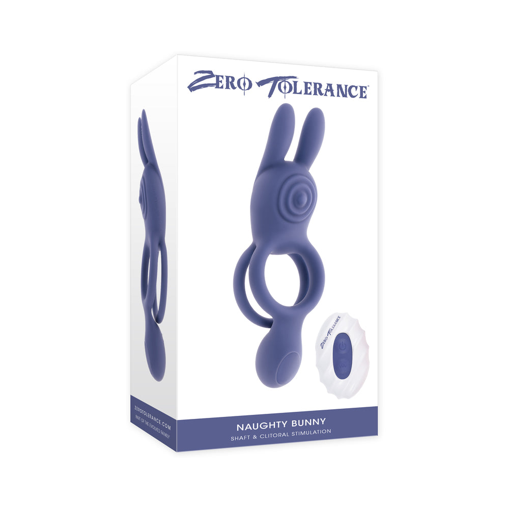 ZERO TOLERANCE - COELHO TRAVESSO DE SILICONE RECARREGÁVEL VIOLETA
