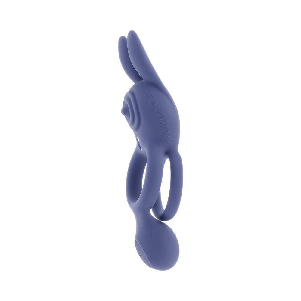 ZERO TOLERANCE - COELHO TRAVESSO DE SILICONE RECARREGÁVEL VIOLETA