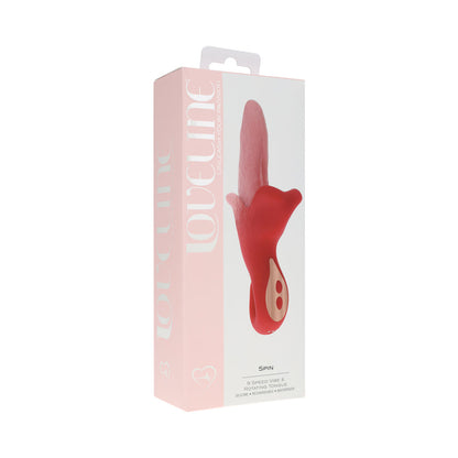 SHOTS - LOVELINE SPIN ROTATING VIBRATING TONGUE COR-DE-ROSA