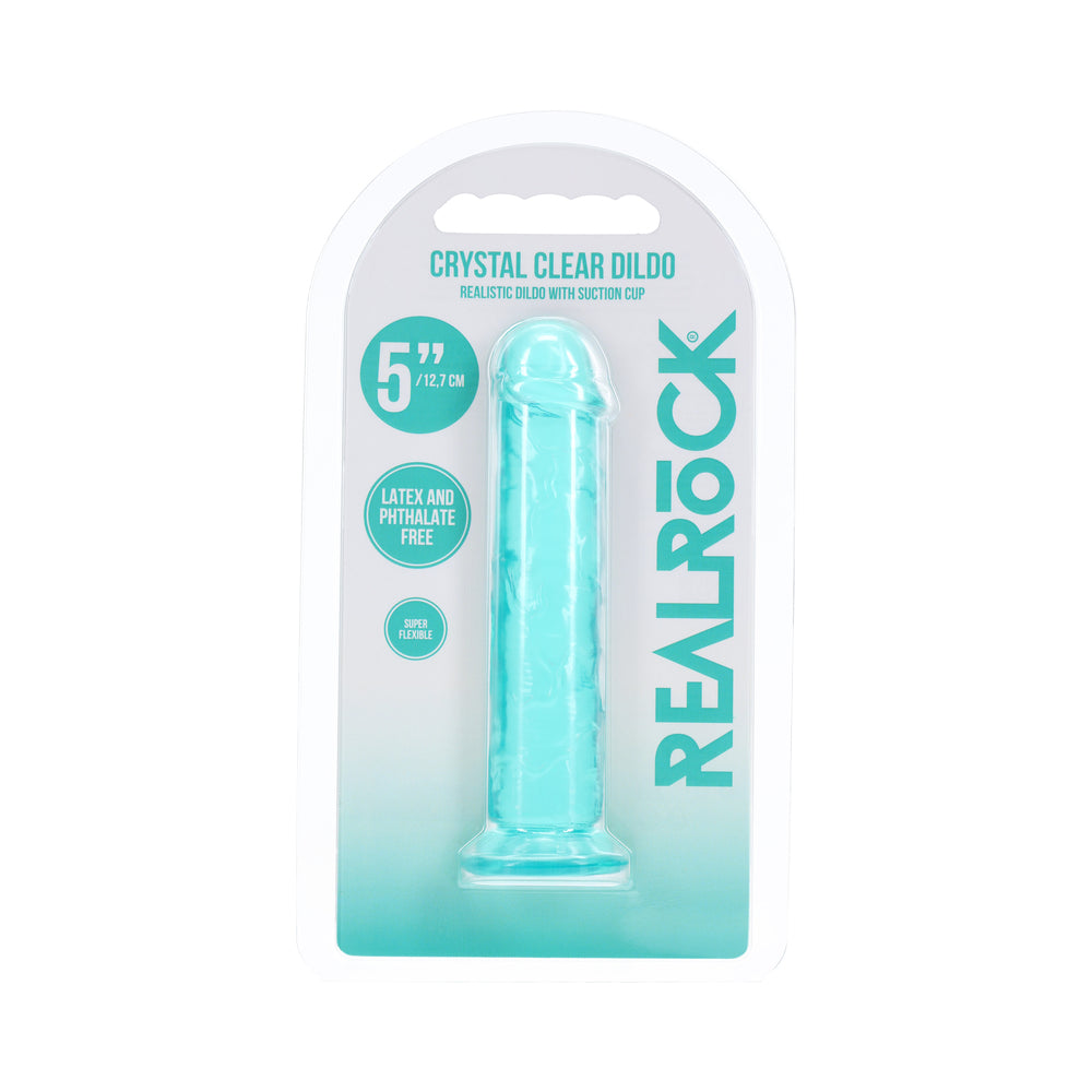 SHOTS - REALROCK DILDO REALISTA 5 POL. TURQUESA