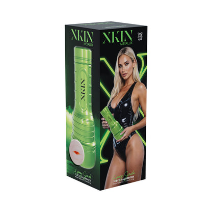SHOTS - MASTURBADOR XKIN LIPSY JADE MOUTH TORCH VERDE METÁLICO