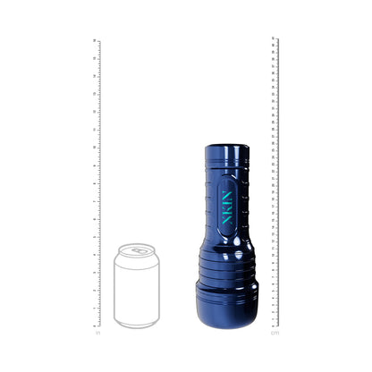 SHOTS - XKIN DANTE KNOX MOUTH TORCH VIBRATING MASTURBATOR METALLIC BLUE