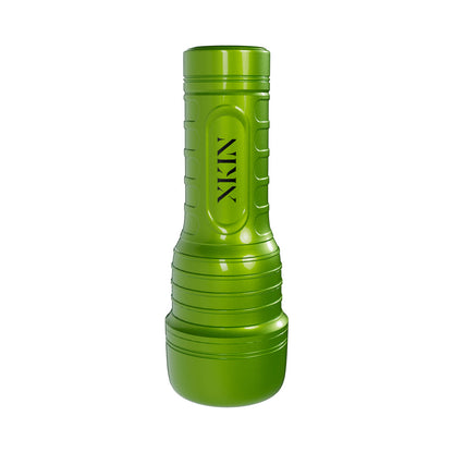 SHOTS - XKIN LYV ROYALE MOUTH VIBRATING + SUCTION TORCH MASTURBATOR METALLIC GREEN