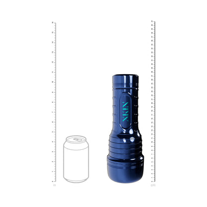 SHOTS - XKIN RONAN COBALT MASTURBADOR COM VIBRAÇÃO E SUCÇÃO AZUL METÁLICO
