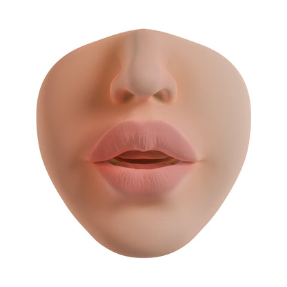 SHOTS - XKIN CRIMSON HEX MOUTH MASTURBATOR WITH VIBRATING BULLET